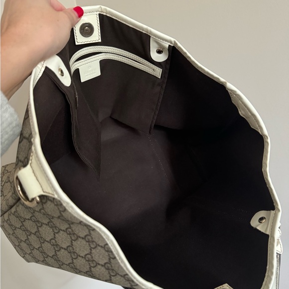 GUCCI GG White Storage Tote Bag - Picture 4 of 4